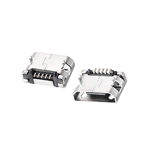 10 conectores hembra Micro USB, 5 pines, 180 grados miniatura 1