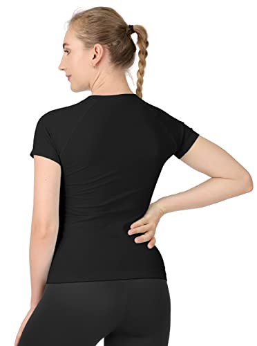 MathCat Workout Shirts for Women,Yoga Short Sleeve Workout Tops,Breathable Athletic Gym Shirt3
