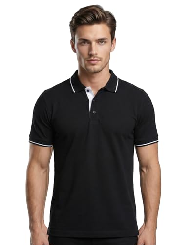 Image of Scott International Cotton Polo T Shirt | Collar Tshirts | Half Sleeves Plain T Shirt | T-Shirt |Tshirt for Men Stylish | Men's Tshirt