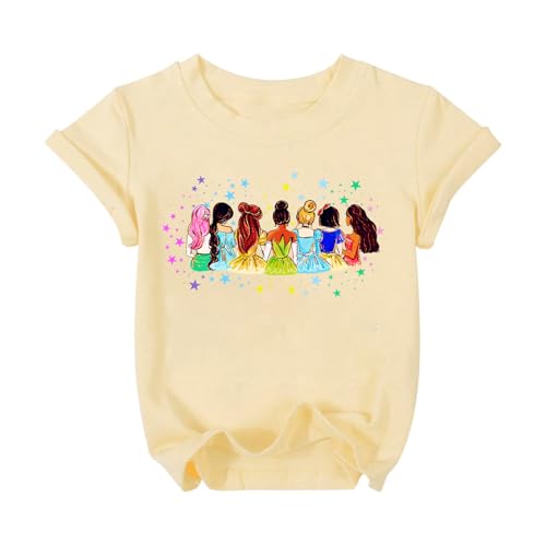Image of Magical Girl Shirt Cute Snacks Graphic Tee Toddler Kids Girls Holiday Short Sleeve Outfits Tops 3-10 Years