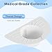 BeHerk Urine Hats for Toilets, Specimen Collection Pan, Universal Toilet Hats to Catch Urine, 6 Pack 30oz/900cc Pee Urinal Sample Cup Containers for Women and Elderly