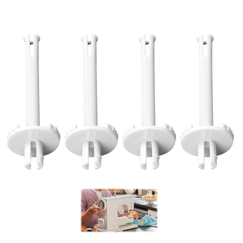 Broches de Bobine pour Machine à Coudre, 4 Pièces Porte-Bobine Blanc en Plastique Compatible avev Toyota RS2000 Machines à Coudre Domestiques...