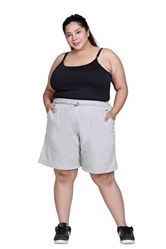 Image of CUPID Plain Comfortable Plus Size Barmunda /Shorts for Sports, Yoga, Daily Use Gym, Night Wear, Casual Wear for Girls