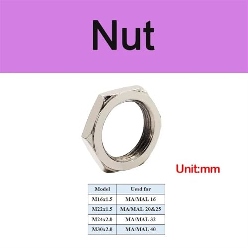 Accesorio de mini cilindro MA MAL32 y soporte de montaje de unión 3