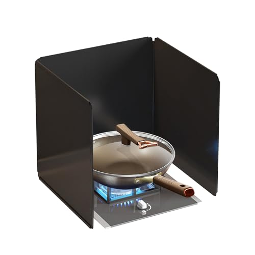 Protector contra salpicaduras de 3 lados para cocinar frituras sin manchar la pared