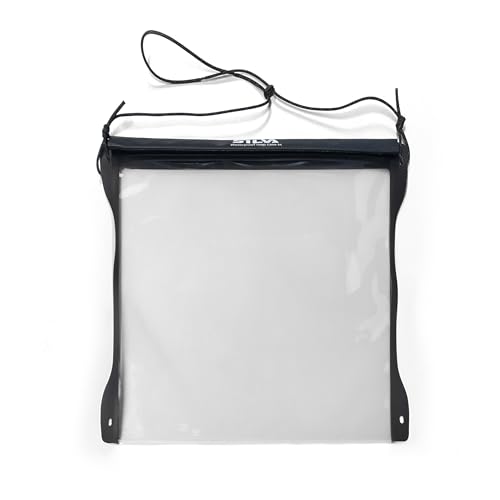Silva Waterproof Map Case Medium - 297x297 mm - Touchscreen-Compatible - With Roll-Top Closure & Paracord Neck Strap - Made of 0 3 mm TPU/PU material - Map Cases Waterproof Hiking