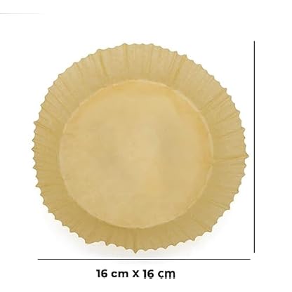100 Stück Rundpapier für Luftfritteuse, 16 cm, kompatibel mit Cosori und Cecotec von 3 bis 6 l, Formen für Luftfritteuse und Backofen, Fritteusen-Zubehör, Luftfritteuse bis zu 6 Liter – Bild 8