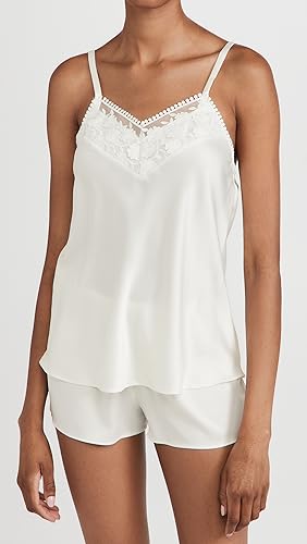 Women's Kylie Charmeuse Cami Set with Lace2