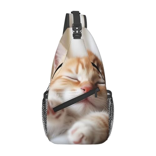 Bolso cruzado Kitten Sleeps para hombres y mujeres