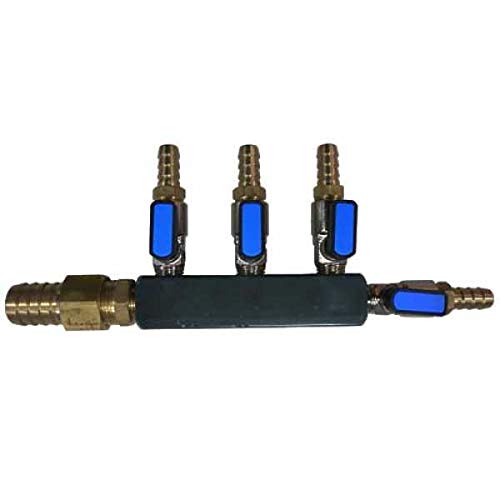 MatalaHeavy Duty 4 Valve Heavy Duty Air Manifold (3/8" Barb)