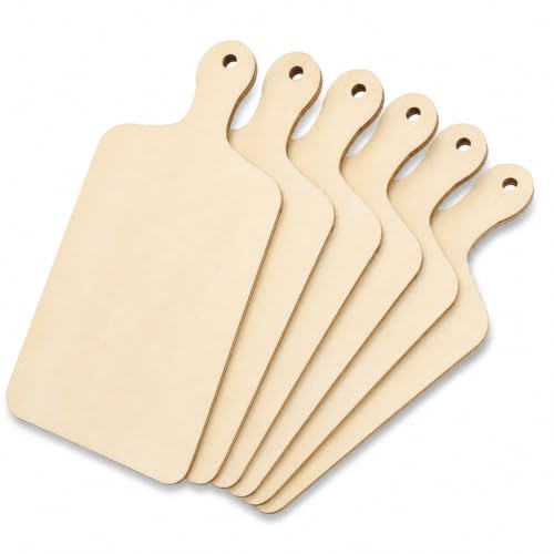 Operitacx Diy Mini Wooden Cutting Board Tray 4.72X2.36In Blank Wood Craft Chopping Board for Painting Serving Cheese Fruit Snack Display