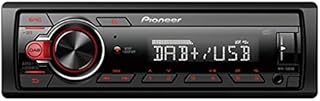 Pioneer MVH-130DAB 1-DIN receiver with DAB/DAB+, Red illumination, USB and compatible with Android devices.