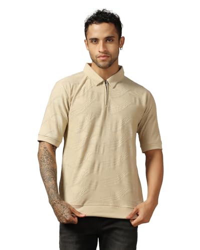 Image of Leriya Fashion Mens t Shirt | Textured t Shirts for Men| Oversized t-Shirt for Men