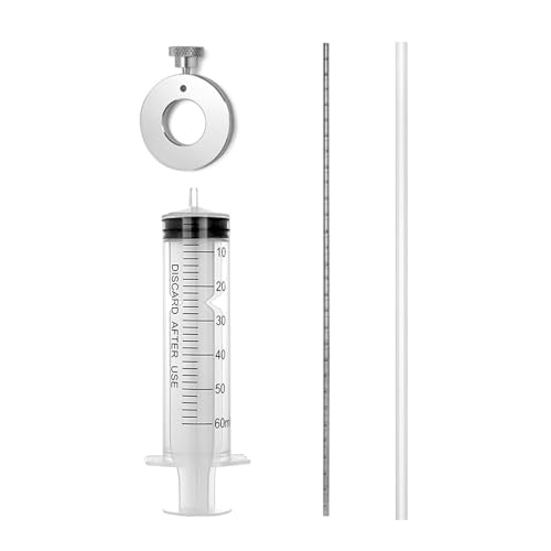 Outil hydraulique pour chariot élévateur - Jauge de niveau précise pour suspensions de moto, seringue de 60 ml, tube de mesure de 300 mm, kit d'entretien robuste | Entretien hydraulique, essais