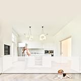 120 Inches Extra Wide Retractable Baby Gates for Large Openings, Baby Gates for Stairs, Hallways and Doorways, Dog Gates for The House Extra Large, Pet Gates for Dogs, Indoor/Outdoor Use