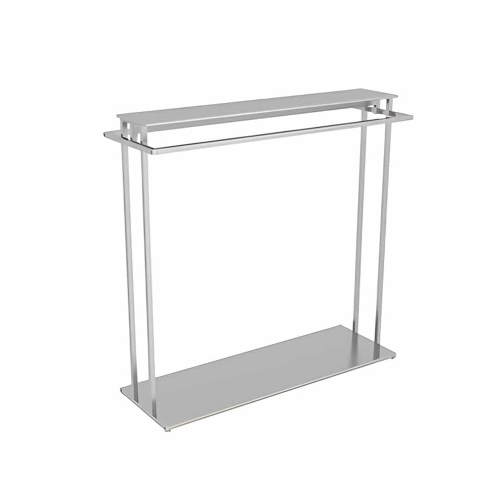 LRZPTDYU Clothing Rack, Double Rod Floor-Standing Display Stand, Hanging Organizer for Retail Stores and Boutiques, Adjustable Design for Optimal Space Utilization