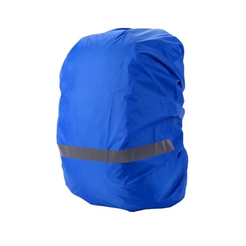XXCLW Funda reflectante para mochila de 8 a 70 l, para ciclismo, senderismo, escalada, impermeable, para mochila (azul real, M (30-40 L)