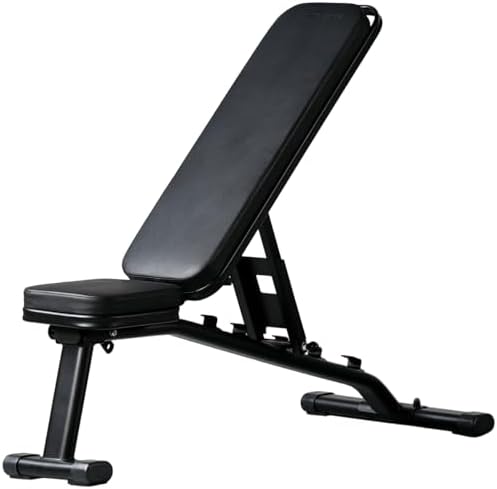 リーディングエッジ トレーニング ベンチ マルチポジション 折り畳み式 耐荷重300kg 角度調整 フラット インクライン デクライン LE-B80