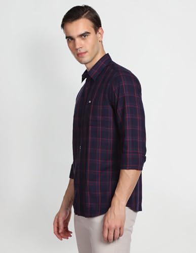 Image of Arrow Men's Checkered Slim Fit Shirt