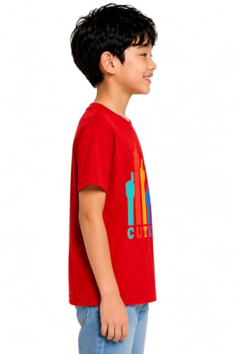 Image of Double F Boys Half Sleeve Cotton Regular Fit Printed Round Neck T-Shirt for Ages 6 Months to 16 Years