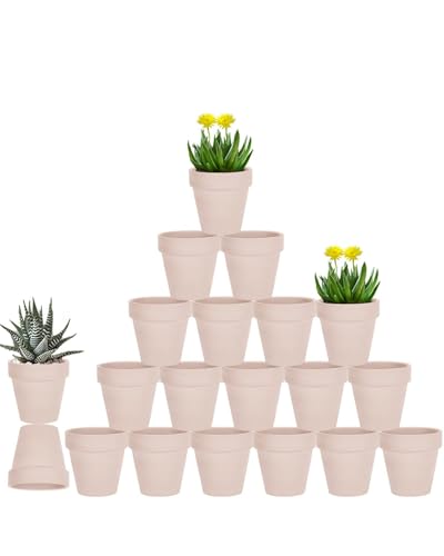 vensovo 3 Inch Pink Terra Cotta & Terracotta Pots...