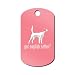 Got English Setter Engraved Keychain/GI Tag Mister Petlife Llewellyn Pink