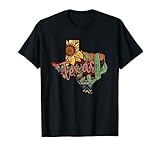 Cute Love Texas State Cactus Sunflower T-Shirt