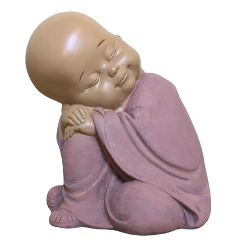 Statuette Baby Bouddha SB3 – Décoration Zen et Feng Shui – pour Créer Une Ambiance Relaxante – Idée Cadeau Porte-Bonheur – Hauteur: 13cm – Couleur : Beige...
