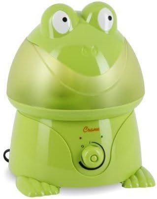 Miniatura 6 de Crane Humidificador ultrasónico de niebla fresca Animal para dormitorio de niños y guardería, 1 galón, fácil de limpiar, configuraciones ajustables,