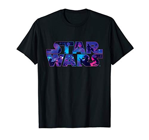 Star Wars Logo Retro 90s Twinkling Stars T-Shirt