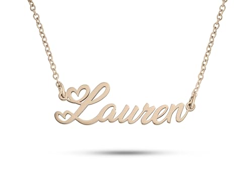 ZNA Jewels Personalised Name Necklace for Women - Customised Sterling Silver Dainty Heart Pendant, Elegant Jewellery Ideal for Birthday, Gifts for Women, Girls & Teens (925 Sterling Silver) - Image 6