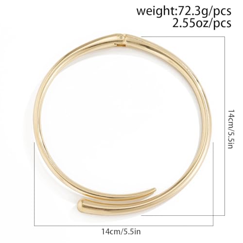 Collier goutte d'eau ouvert en alliage durable avec finition texturée premium - 2
