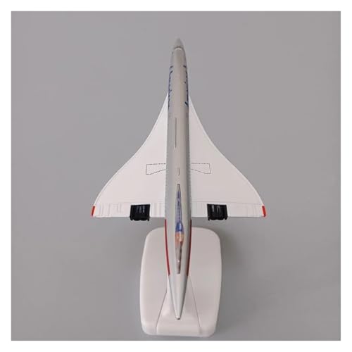 Avión de aleación Concorde 20 cm con trenes de aterrizaje estables anti vuelco 4