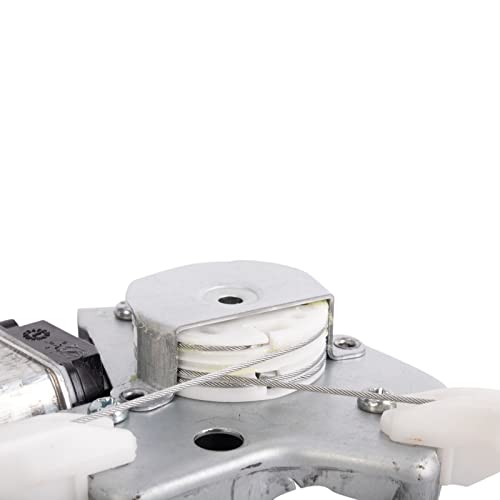 Image of TRQ Rear Driver Side Power Window Motor and Regulator Assembly Power Compatible with 1992-96 Toyota Camry Sedan 1st VIN Digit J