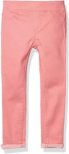DKNY Girls 4-6X Girls Full Length Super Soft Stretch Denim Jeans (Peaches N Cream, 4)