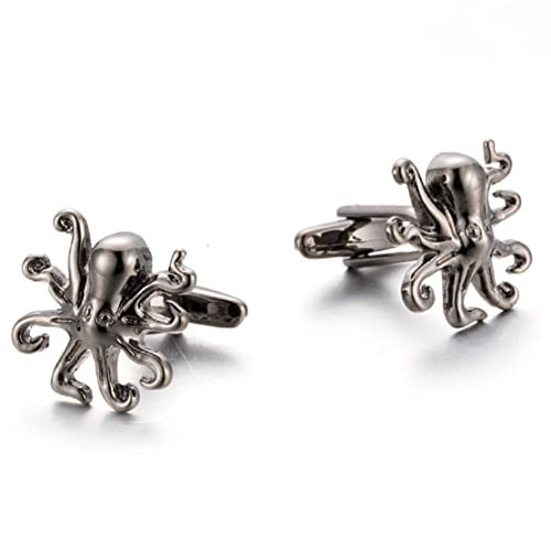 Mancuernillas Octopus para Hombre, diseño Vikingo miniatura 4