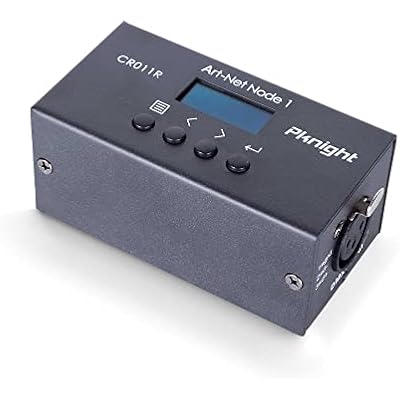 Pknight ArtNet DMX Ethernet Lighting Controller Interface, 3-Pin XLR, 1-Universe Bi-directional Art-Net To DMX512 Node No RDM