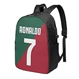 Luja Dling Ronaldo #7 Adult Backpacks Bag Laptop Bag Bookbag Usb Backpack 17 Inch For Daily