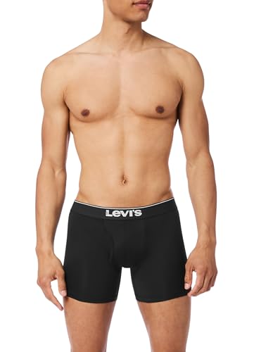 Levi's Men's 10-Pack Solid Basic Microfiber Boxer Brief, Black Combo, Medium - image 2