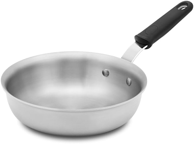 6 ½-inch 1-quart Tribute® 3-ply saucier with silicone handle