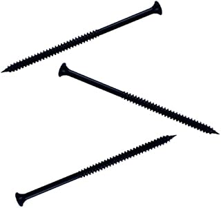 4.8mm x 100mm - Carbon Steel Drywall Plasterboard Multipurpose Long Screws Black PH2 Bugle (Pack of 50)