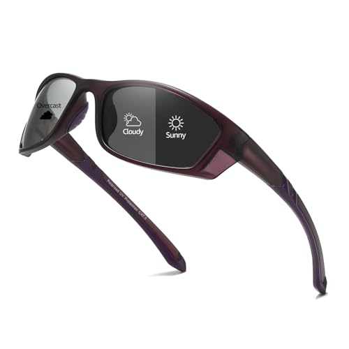 Image of Myiaur Polarized Photochromic Running Sunglasses For Men Women UV400