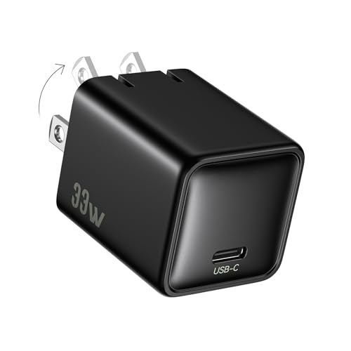 Image of Fast Charging for iPhone 16 /15 Charger,PD 3.0 PPS 33W GaN USBC Charger Block Foldable Plug Compact Type-C Wall Charge Adapter for Apple iPhone 16 Pro Max Series,Galaxy S25 /Pixel 9 /iPad Pro (Black)