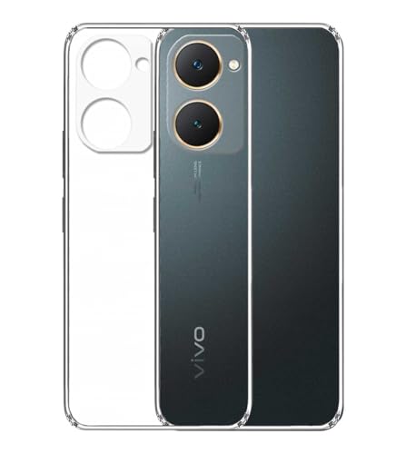 Image of Soft Silicone TPU Back Cover Compatible with Vivo Y18 / Y18S / Y03 /Iqoo Z9 Lite /Vivo T3 Lite,Transparent