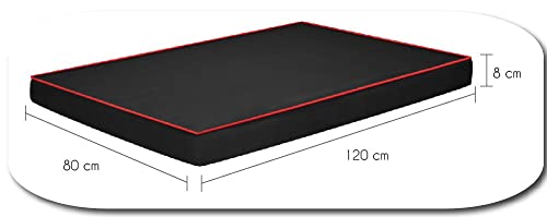 FORTISLINE Hundematte Hundebett OAHU Plus 2 Größen 4 Farben (XL - 120x80x8cm, Braun)