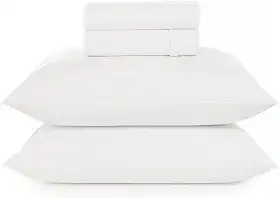 Jogo De Cama Queen 4pçs Hotel Motel Pousada Airbnb 180 Fios Teka Profiline Tecido Profissional Branco Resisitente a Lavação com Cloro