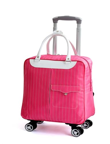 Rolling Duffle Bag with Wheels - Large Capacity Waterproof Travel Bag | 360° Spinner Wheels & Telescopic Handle | Carry-On Weekender for Men & Women(Style6,Medium)