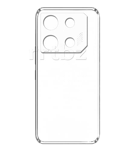 Image of RRTBZ Soft Silicon Back Case Cover Compatible with Infinix Gt 10 Pro (TPU), Transparent