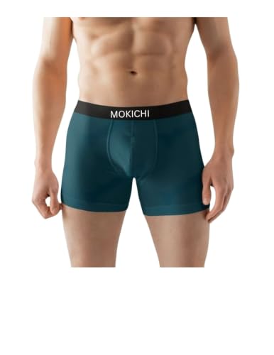 Image of Men's Ice Silk Boxer Briefs for Men Pack of 4 | Ultra Soft Breathable Stretch Trunks | Moisture Wicking Quick Dry Innerwear | Comfort Fit No Ride-Up Underwear Sports