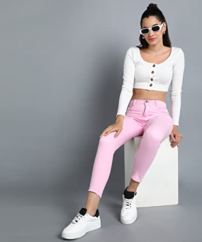 Image of Nifty Women's Denim Stretchable Slim Fit Color Jeans